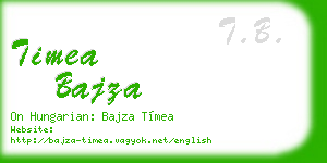 timea bajza business card